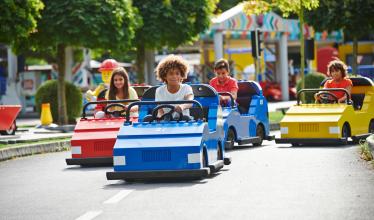 Children in LEGOLAND cars